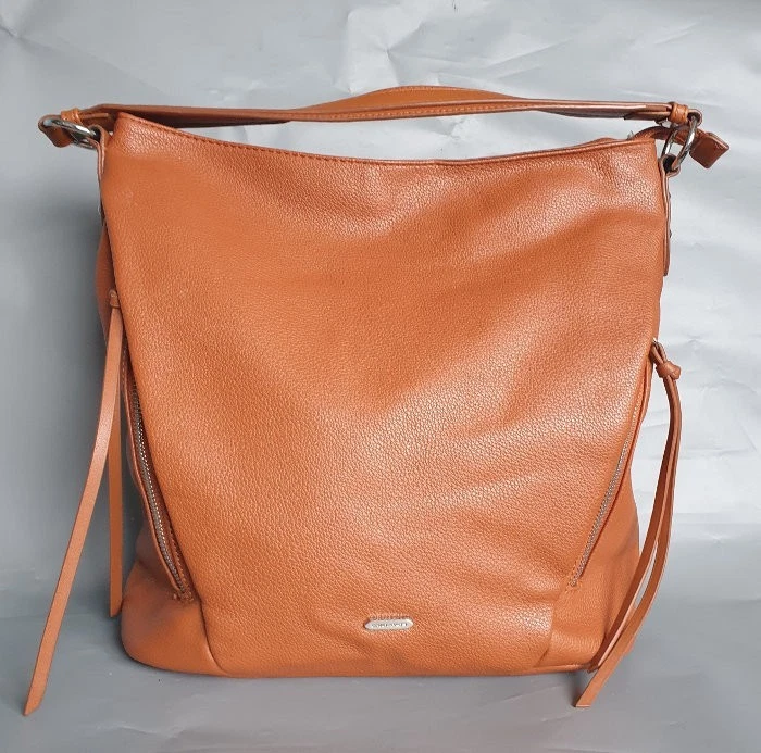 David Jones Tan Faux Leather Large Shoulder Tote Bag VGC - Image 4 of 4