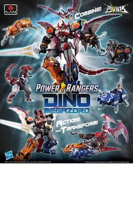 Power Rangers Go Kara Kuri Dino Megazord FlameToys Actionfigur 24 cm