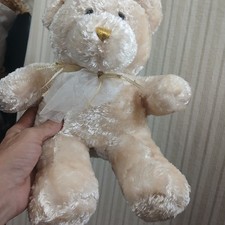 RARE Vintage Dan Dee Cream Teddy Bear Lovey 14" Soft Plush Stuffed Animal Toy