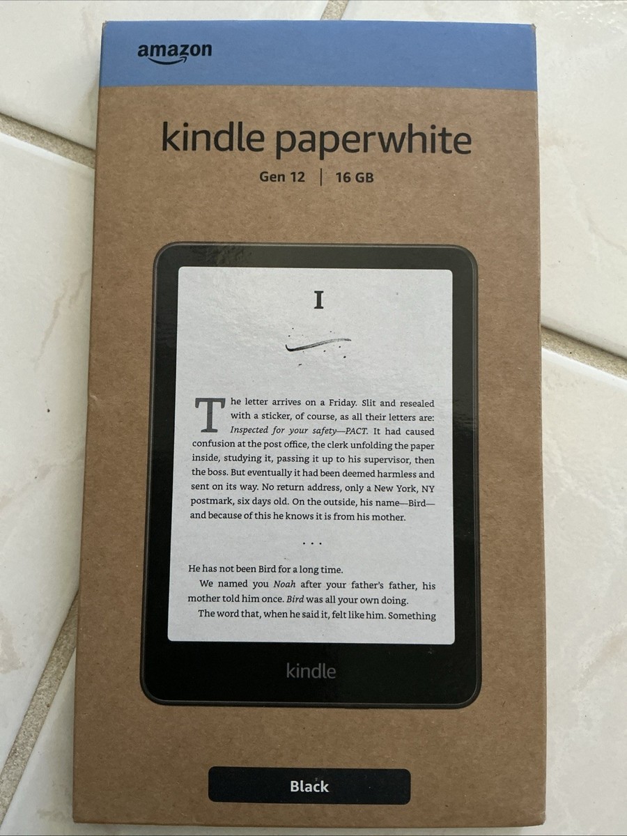 Amazon Kindle Paperwhite 12th Generation - 16GB - 7” - Black. New