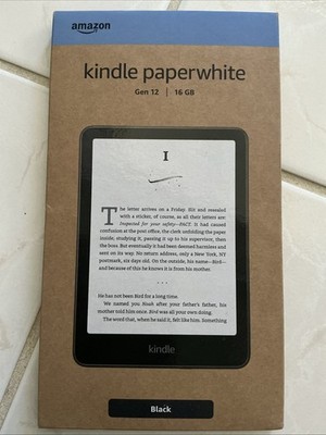 Amazon Kindle Paperwhite 12th Generation - 16GB - 7” - Black. New