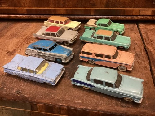nice early collection of x corgi dinky vintage american diecast cars