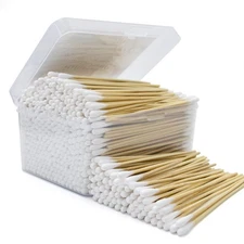 500Ct 6 Lint Free Long Cotton Swabs - Pure Cotton Tips Gun Cleaning Swabs wit...