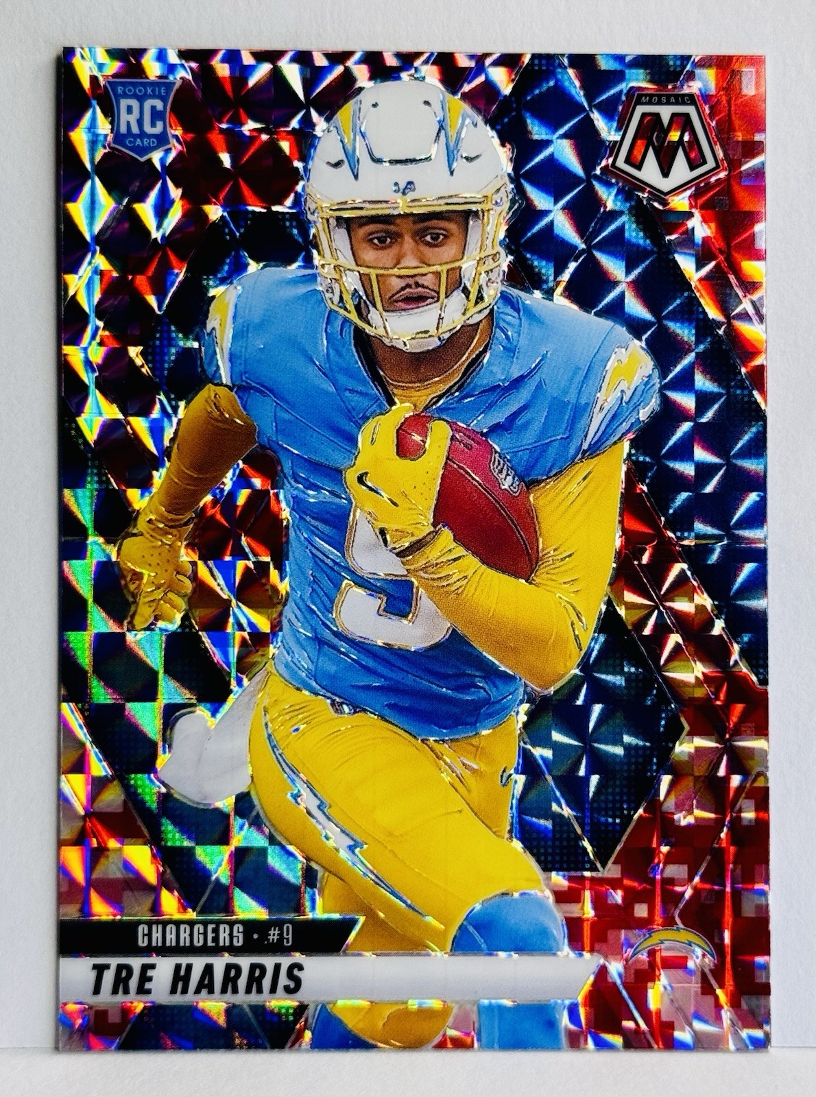 Tre Harris (RC) Red Camo Prizm ✨ 2025 Mosaic Rookie #326 Chargers