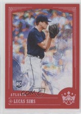 2018 Panini Diamond Kings Red Frame Lucas Sims #86 04zk