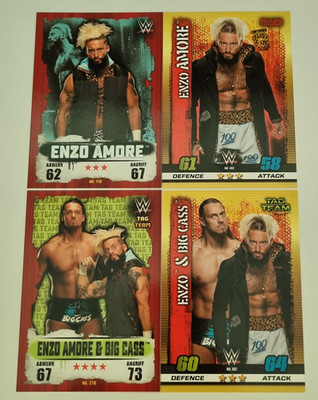 AEW NXT WWE Wrestling Performer Superstar 4 Card Lot - Enzo Amore