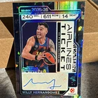 Panini Contenders EuroLeague Willy Hernangomez Airlines Ticket Auto /25