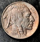 1935-S Buffalo Nickel Almost Uncirculated AU Original!!