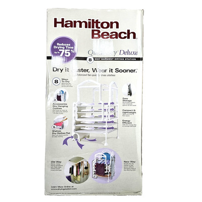 NEW OPENED Hamilton Beach Quick Dry Deluxe 11530 8 Way Garment Drying Station