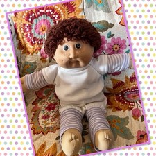Lovely Jesmar Vintage Cabbage Patch Kids Boy Doll Brown Hair Eyes Freckles HM2