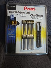 Pentel Super Hi-Polymer Lead 0.5mm Fine + Clic Eraser Made in Japan Vintage New