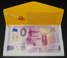 SLOVENIA Null 0 Euro Schein Souvenir Banknote 2025 "No Bees, No Life" Gold Holo