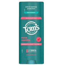 Rose Vanilla Deodorant 3.25 Oz by Tom's Of Maine