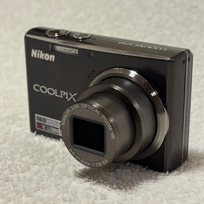 【MINT】 Nikon Coolpix S720 Black 14.5MP Digital Camera w/ Charger Tested
