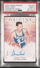 2020 Panini Origins Legendary Autograph Jerry West Auto /49 PSA 9 Auto 10 Lakers