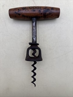 J. W. Coole Corkscrew Anheuser Busch Brg Assoc’n Newcomerstown Oh