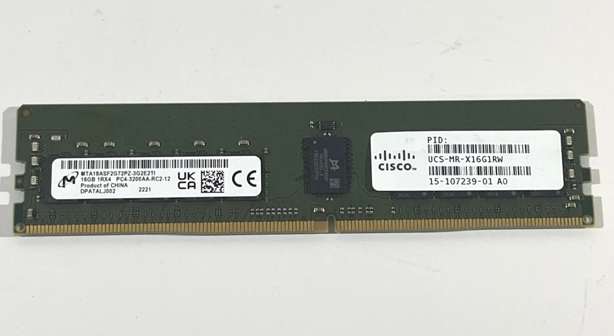 PC4-25600 (DDR4-3200) Bus Speed Computer RAM 16 GB Capacity per