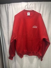 Vintage Y2K, Red Joy, Coca-Cola Sweater Men’s XL Jerzees Made in USA