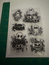 Halloween Ghost Pumpkin Clear Stamps Set