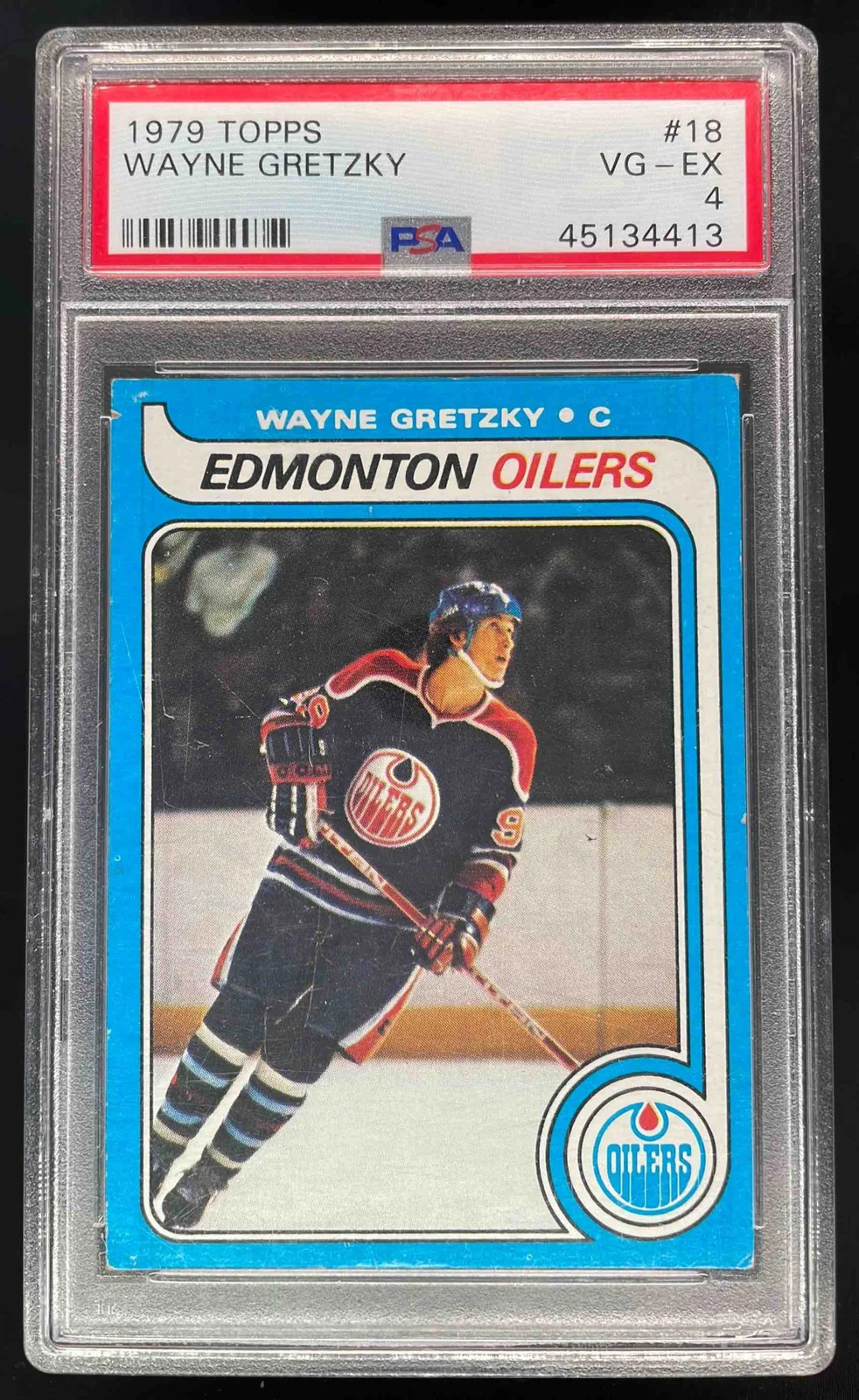 1979-80 Topps #18 Wayne Gretzky Rookie RC PSA 4