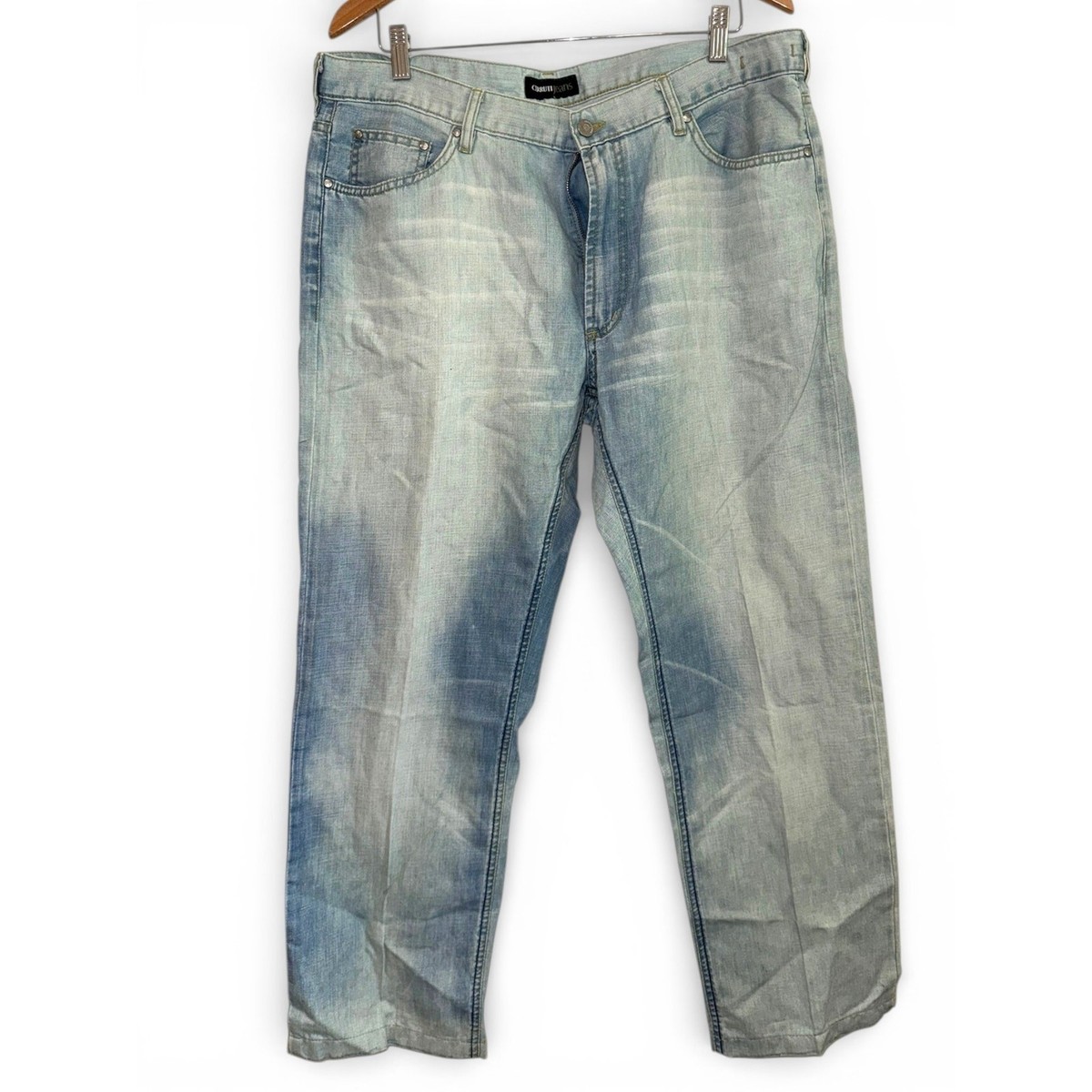 Cerruti jeans light-wash straightleg men 40X34 Broken-in Denim