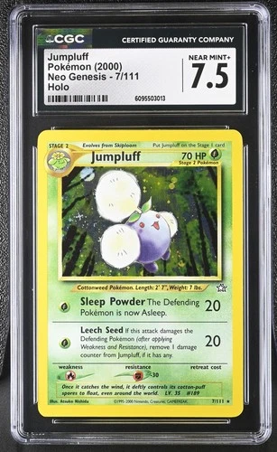 CGC 7.5 Jumpluff 7/111 Holo Neo Genesis Pokémon Card