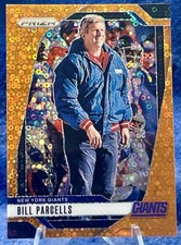 2024 Panini Prizm Orange Disco #221 Bill Parcells card, New York Giants HOF
