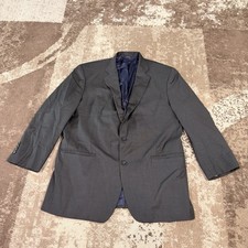 Brooks Brothers 1818 Madison Saxxon Wool Sport Coat Gray Stripe Blazer Men  s 45R