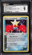 CGC 9 Team Aqua's Crawdaunt Holo Magma VS Aqua 2004 Pokemon Card #2 on eBay