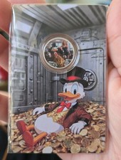 Scrooge McDuck 3 Grams .999 Fine Silver Only 3000 Made Mint Carded In Capsule