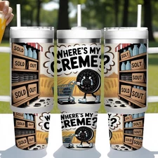 Oreo Cookie Shortage 2024 Funny Country Style Art, 40oz Stainless Steel Tumbler 