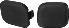 X AUTOHAUX Pair Black Front Bumper Tow Hook Towing Eye Cover Cap 
