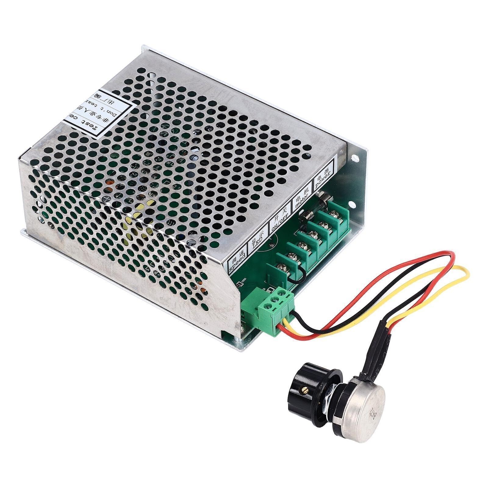 PWM DC Motor Speed Controller AC110‑220V Input DC0‑100V Output Aluminum Alloy