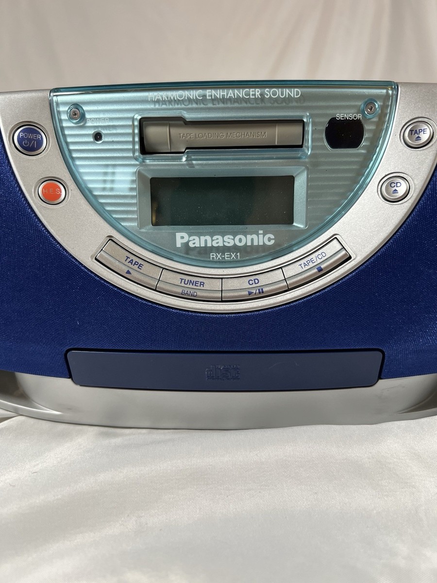 Panasonic ポータブルステレオ　CD システム　RX-EX1 Panasonic RX-EX1 Cassette Tape CD Radio FM AM Portable Player