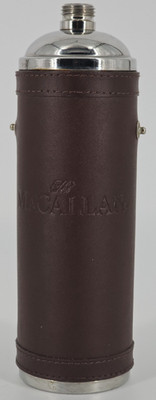 Vintage The Macallan Hip Flask - Leather Wrapped - For Parts/Repair - Rare