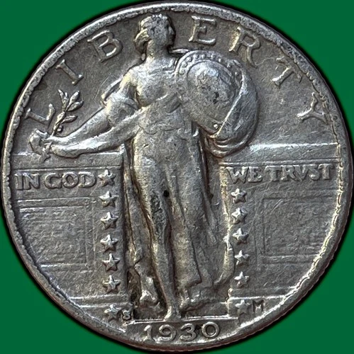 1930-S Standing Liberty Quarter Choice Extremely Fine XF+ Coin #35547