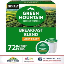 Coffee K-Cup Pods, 72 Count Breakfast Blend Light Roast with Balanced Sweetness