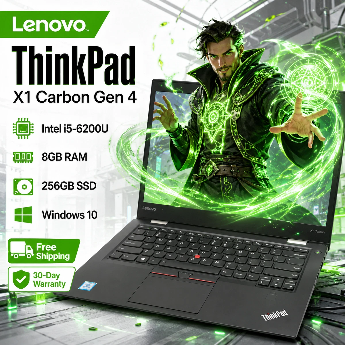 Lenovo ThinkPad X1 Windows 10 SSD (Solid State Drive) PC Laptops