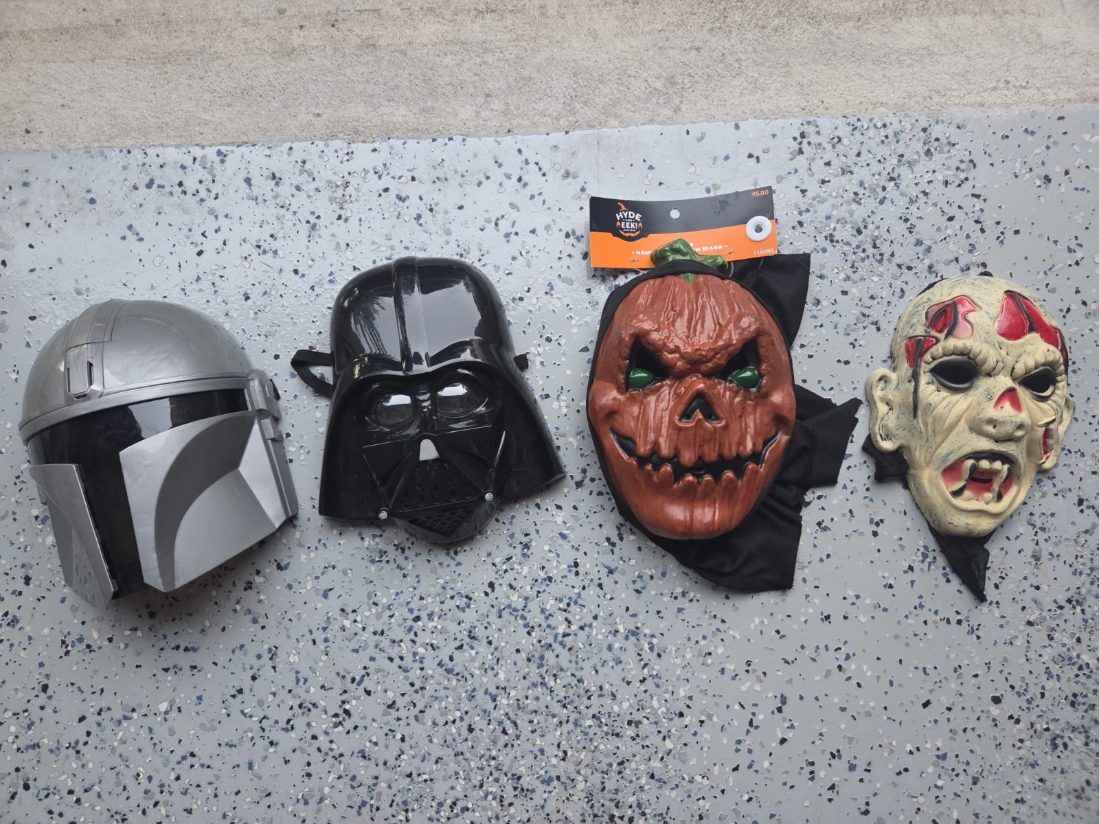 Lot Of 4 Halloween Masks