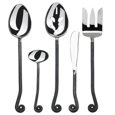 Gourmet Settings Treble Clef 18/10 Stainless Steel 5pc. Hostess Set
