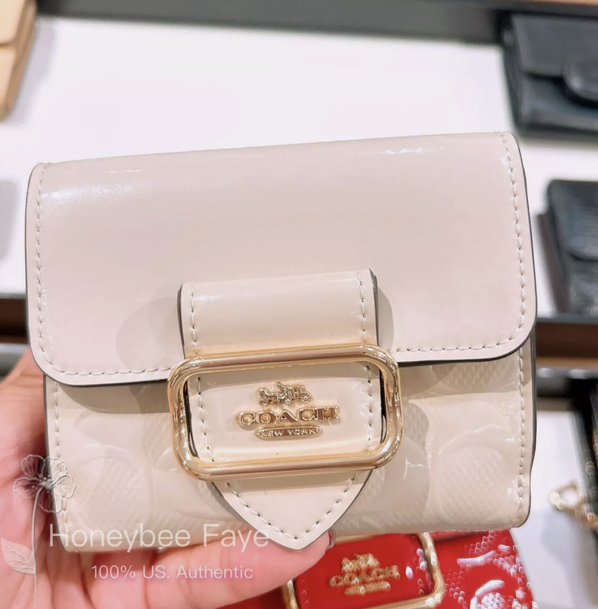 NWT Coach Small Morgan Wallet In Colorblock Signature Canvas | eBay