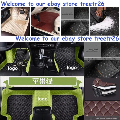 Fit For Toyota Corolla Car Floor Mats Luxury Custom Waterproof Auto Carpets Pads - Picture 10 of 37