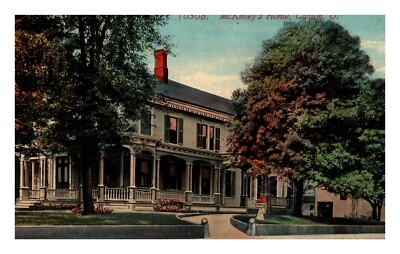 Canton Ohio President McKinley's Home Vintage Postcard 1913