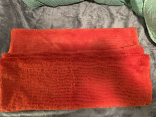 !Set of 2 Standard Orange Pillowcases Faux Fu...
