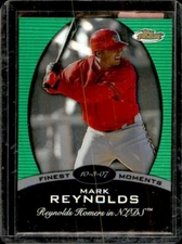 2008 Topps Finest Moments Mark Reynolds #FM-MR Green Refractor /199