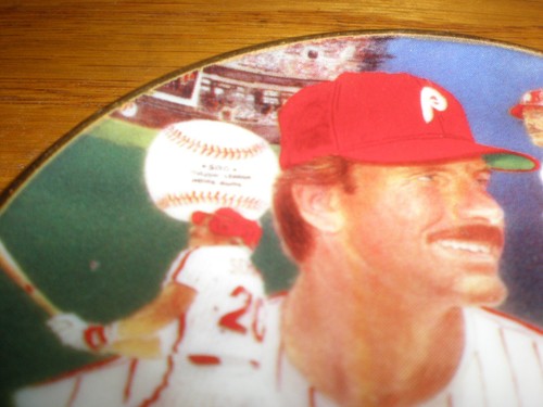 Rare 1987 Baseball Mike Schmidt "Power At The Plate" Collectors Display Plate - Picture 3 of 4
