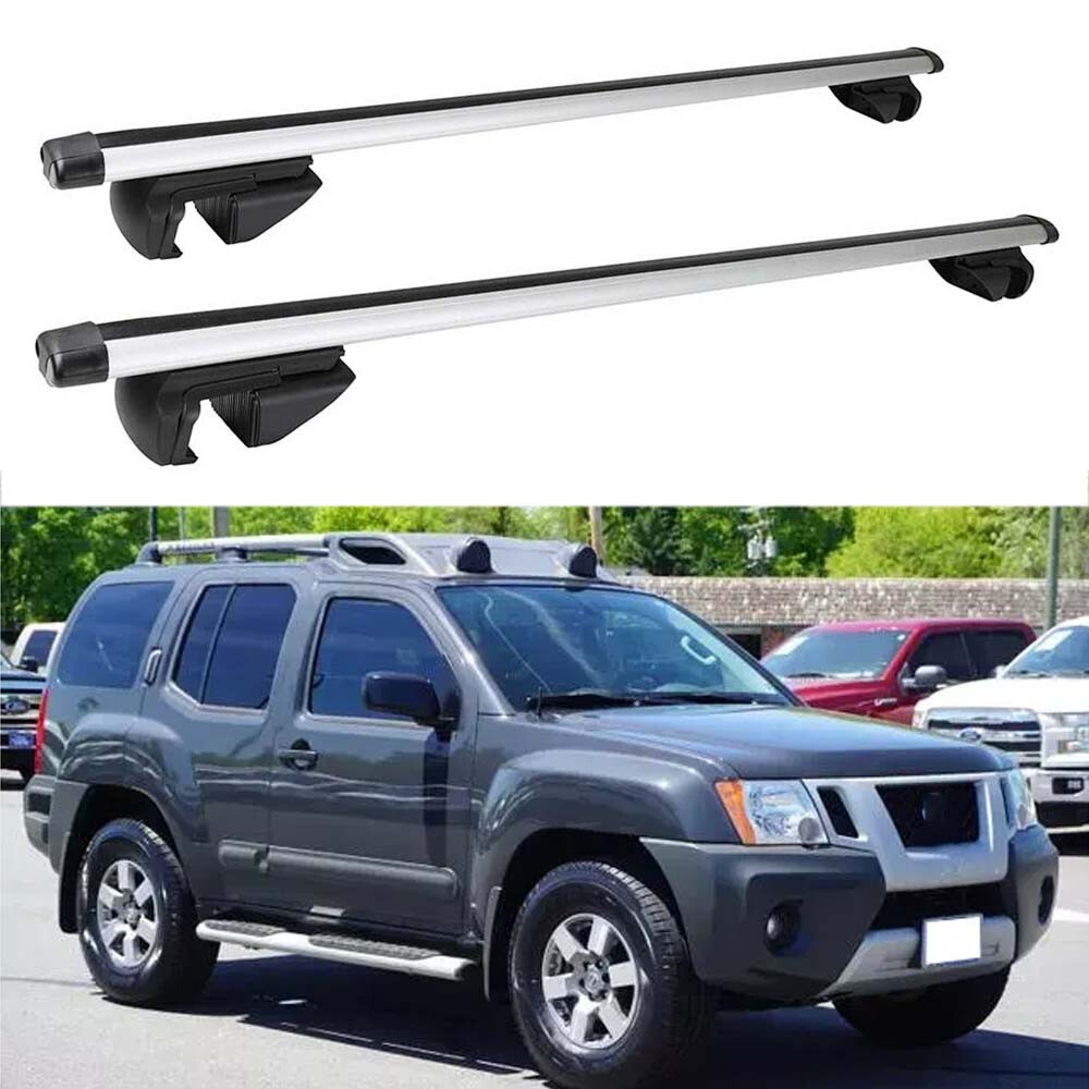 Top Roof Cross Bar Cross Bar Cago Luggage Carrier w/Lock For