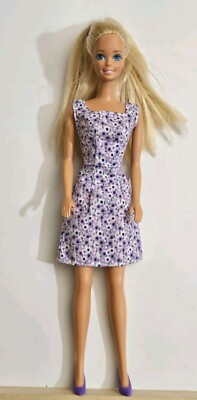 Vintage 1990's Mattel Barbie Doll Long Blonde  Redress Restyle C414G