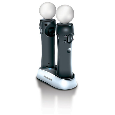 dreamGEAR Dual Charging Dock for PlayStation 4 PSVR PS3 Move Motion Controller