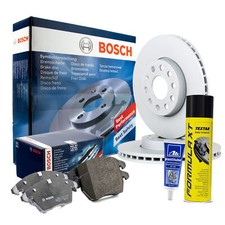 BOSCH Bremsensatz + Plastilube + Bremsenreiniger VW Passat (3B5) Ø280mm VORN
